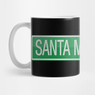 Santa Monica Boulevard Street Sign T-shirt Mug